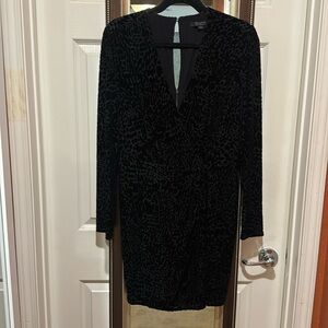 All Saints Stretch Velvet Dress size 10